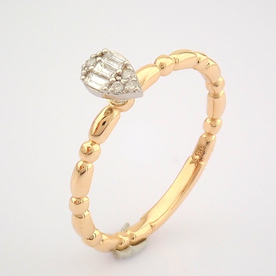 14K Rose/Pink Gold Diamond Ring - Image 3 of 7