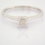 14 White Gold Diamond Solitaire Ring