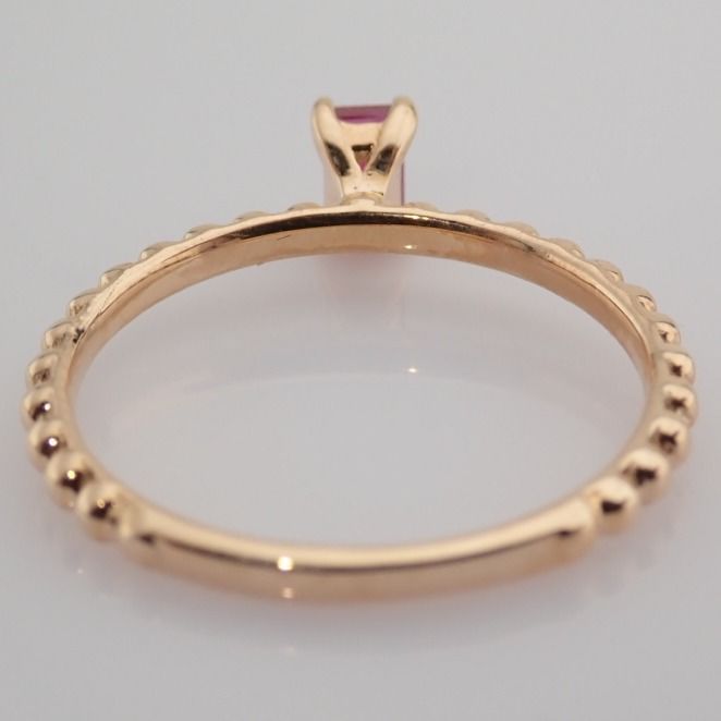 14 kt. Pink gold - Ring - 0.24 Ct. Ruby - Image 4 of 8