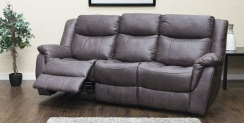 Brand new boxed 3 seater plus 2 seater Walton suite in grey buff fabric