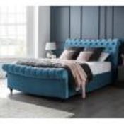 Brand new boxed 5'0 (kingsize) Paris deluxe ottoman bedstead in malta peacock