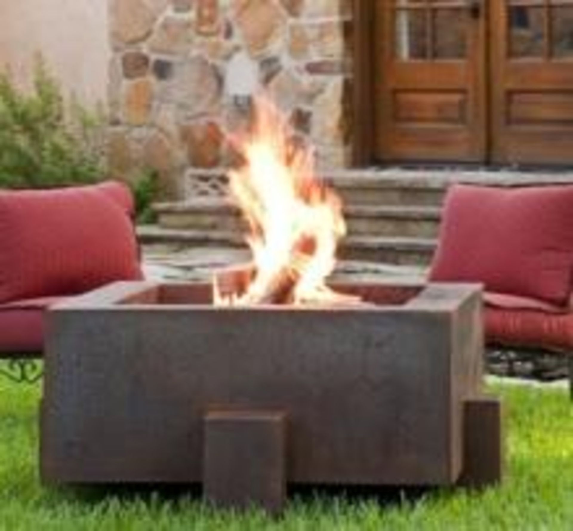 Large Steel Fire Pit Burner. Square_Wood Burner_AHL-CF11