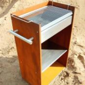 Upright Camping BBQ Grill - With Wood Store BG22