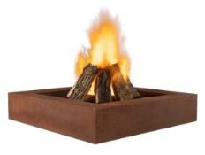 Large Steel Fire Pit Burner. Square_Wood Burner_AHL-CF13