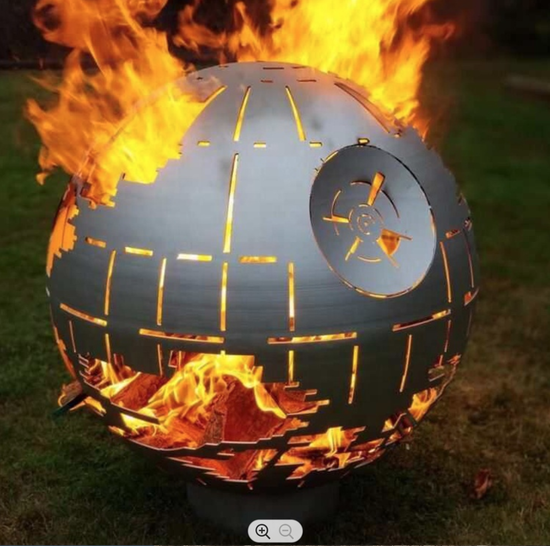 Death Star Steel Fire Pit Sphere - Image 2 of 2