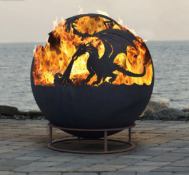 Drakaris Dragon Steel Fire Pit Sphere