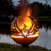 Pheonix Steel Fire Pit Sphere