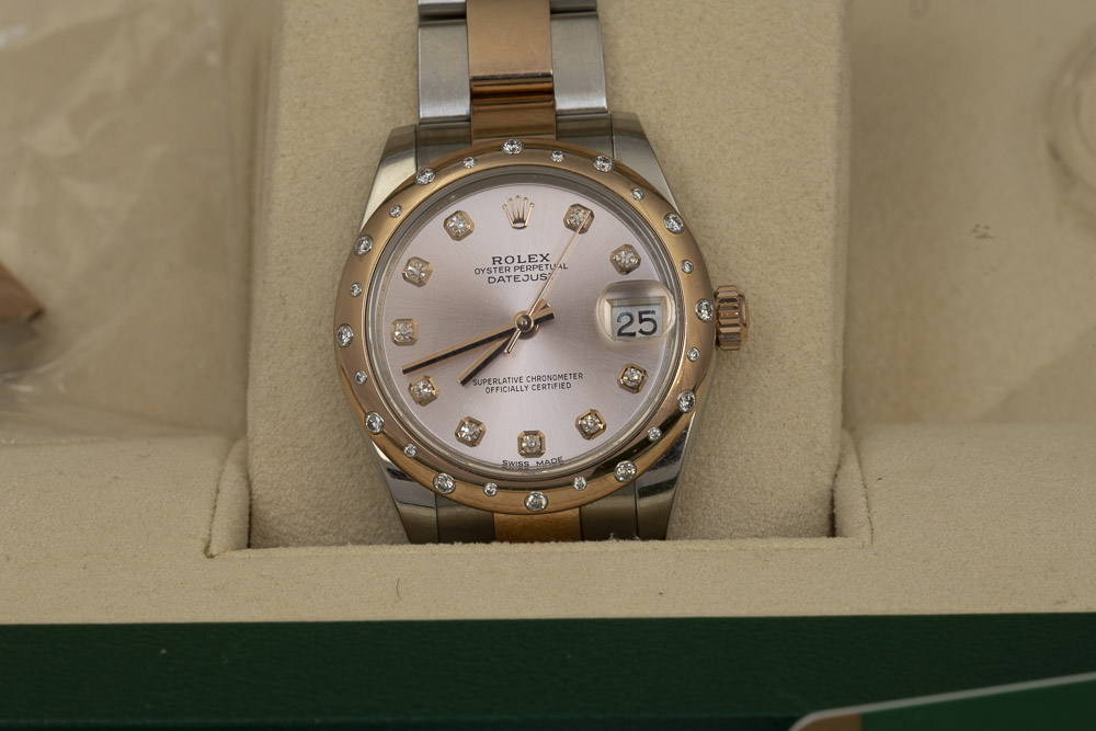 Rolex Datejust 31mm Steel & Everose Gold 24 Diamonds - Image 14 of 15