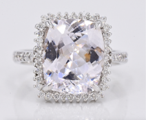 Ring - 6.40 Ct. Danburite - Diamonds