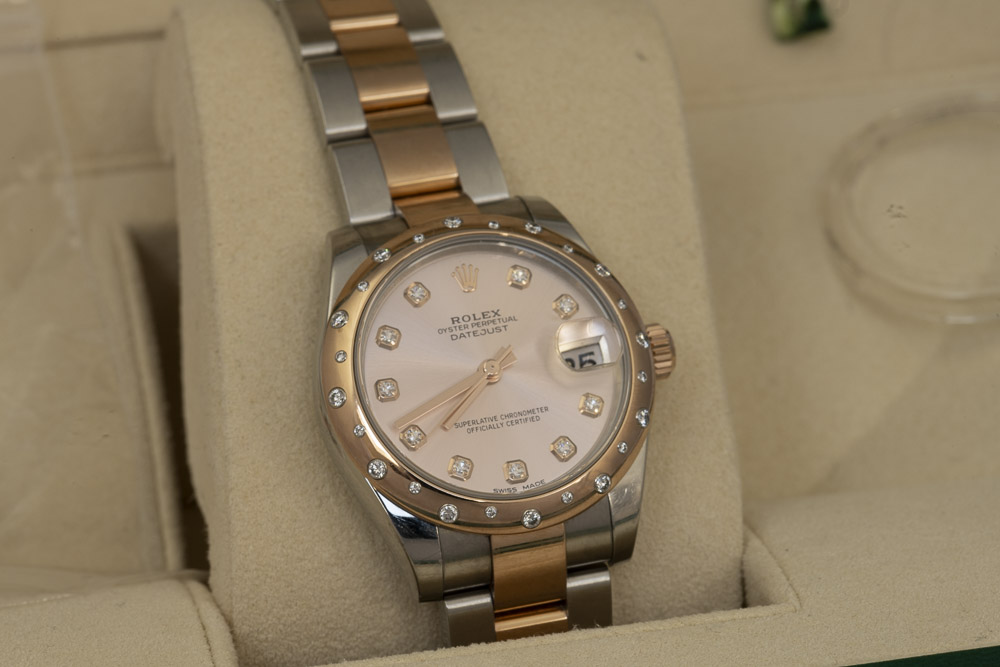 Rolex Datejust 31mm Steel & Everose Gold 24 Diamonds