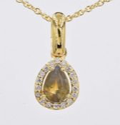 Necklace Diamonds - GIA Alexandrite