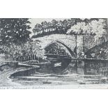 Albany E Howarth 1872-1936 signed etching “Brig O Balgownie”