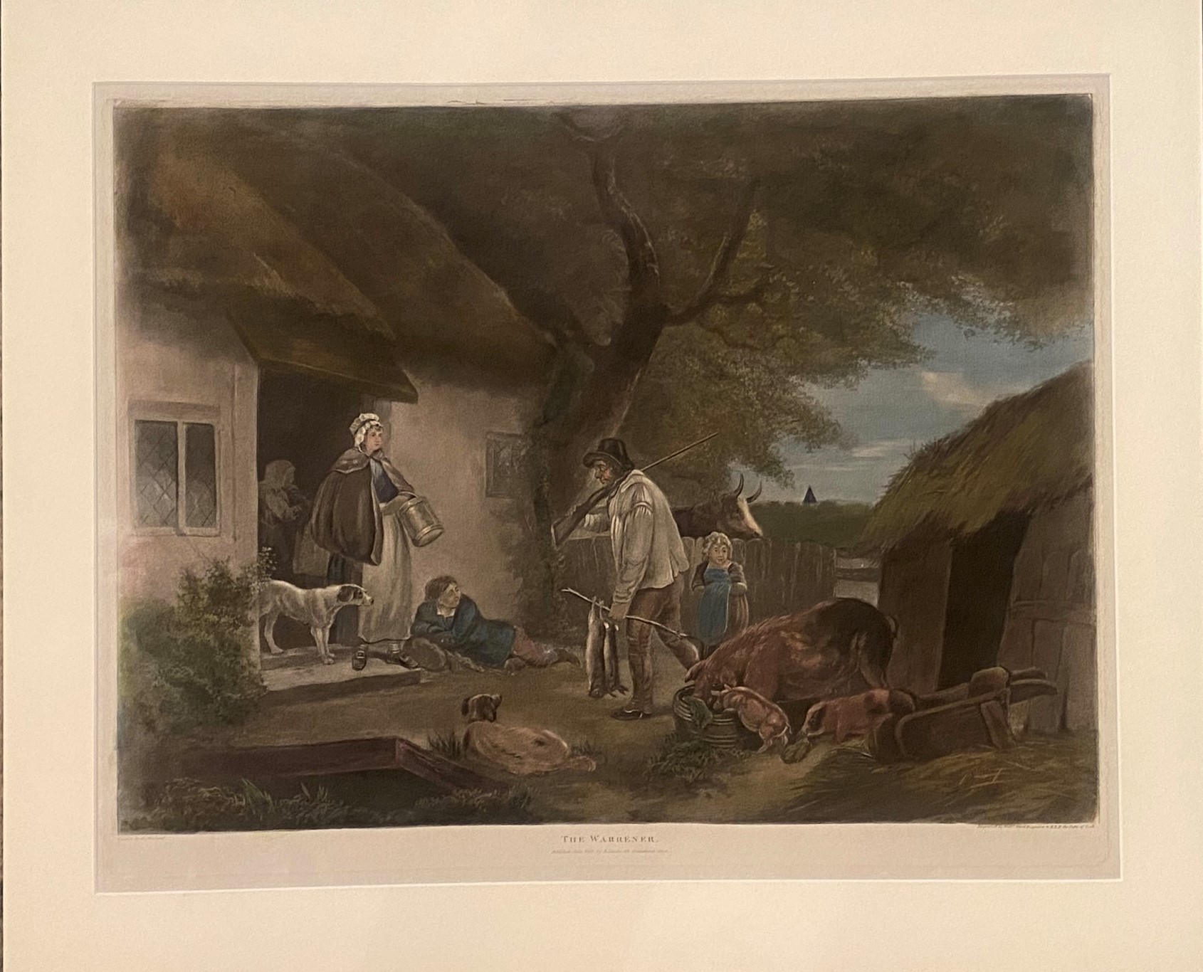 Pair of Engravings after George Moreland “The shepherds” and “The warrener” both Engraved by W York - Image 8 of 8