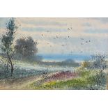 Abraham Hulk snr Pair of signed watercolours landscape views