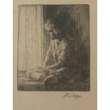 Original Signed Etching. Dwight Case Sturges, 1874-1940 - A Rainy Day