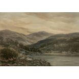 John Hamilton Glass signed watercolour Highland landscape view