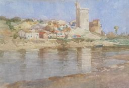 William Lee Hankey (1869–1952) RWS,RI,ROI,RE,NS signed watercolour "Villa Neuf Avignon"