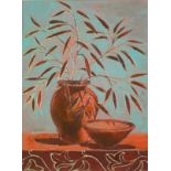 Stefka O’Doherty “Flowers and dishes” Signed oil on board