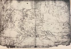 Copy of Timothy Pont's map of Eddrachilles parish Scotland (Clashfern area)