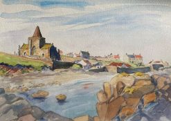 Watercolour signed G. M. Craig, (Gertrude Mary) Iona