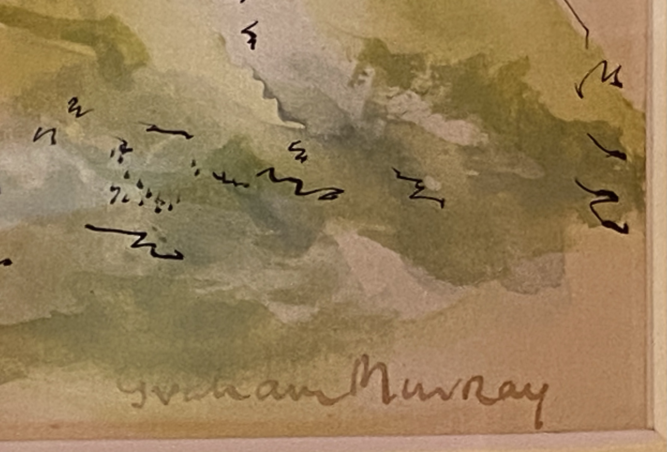 Graham Murray signed watercolour “inland waterway” - Image 2 of 4