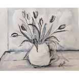 Christina Grant signed watercolour “Tulips”