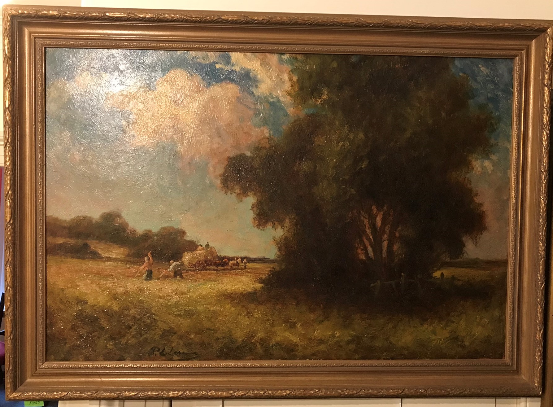 Harvest time by Percy Leslie Lara, British bn 1870, Exhib RA & ROI - Image 3 of 4