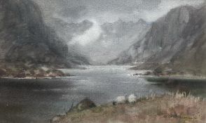 Mary Helen Barnard signed watercolour “Loch Coruisk”