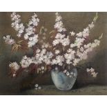 James Grey Signed watercolour still life “blossom in a vase”