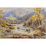 Albert Abram Gittleson (act.1911-1944). signed watercolour Scottish view “Pass O’ Leny”