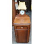 Antique Pot Cupboard With Metamec Clock & 1 Other