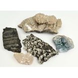 5 Assorted Geological Rock & Crystal Samples