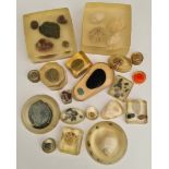 Collection of 19 Minerals & Other Items Encased in Plastic Casing