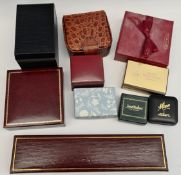 Vintage Collection of Jewellery & Watch Boxes Total of 10