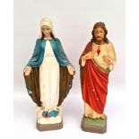 Vintage Mary & Joseph Religious Plater Figures