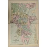 Antique Map 1899 G. W Bacon & Co Plan of Southampton