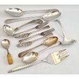 Vintage Parcel of Flatware Includes Serving Spoons