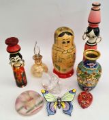 Vintage Parcel of Collectables Includes Russian Matryoshka Nesting Doll