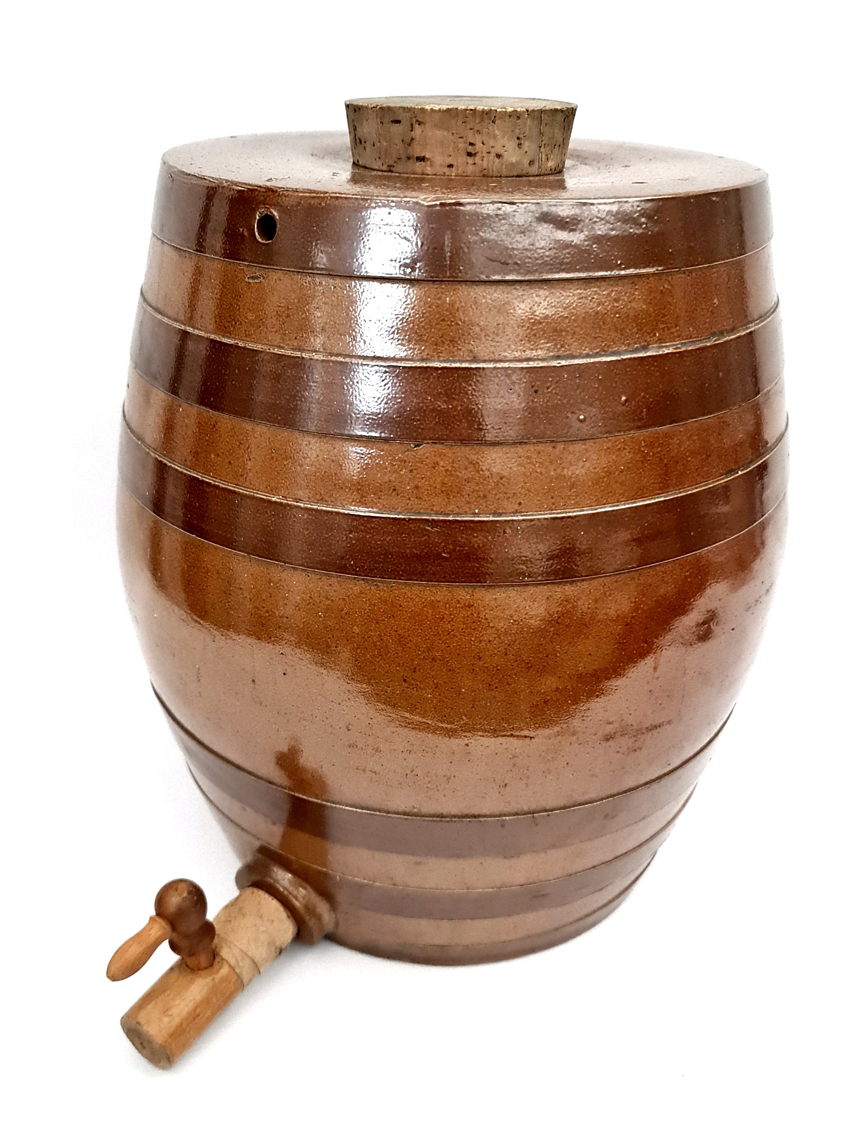 Vintage Retro Stoneware Water Barrel - Image 2 of 2