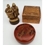 Vintage Japanes Box Wooden Figures etc.
