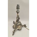 Antique EPNS Lamp Coverted Candle Stick