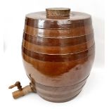 Vintage Retro Stoneware Water Barrel