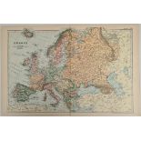 Antique Map 1899 G. W Bacon & Co Europe