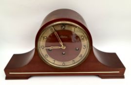 Vintage German Linden Mantel Clock Chimes By Cuckoo Clock MFG Germany