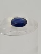Oval cut sapphire gem stone