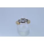 18ct Yellow Gold Three Stone Diamond Ring