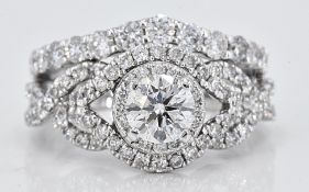 Ring - 0.50 ct Diamonds - 1.57 ct total Diamonds