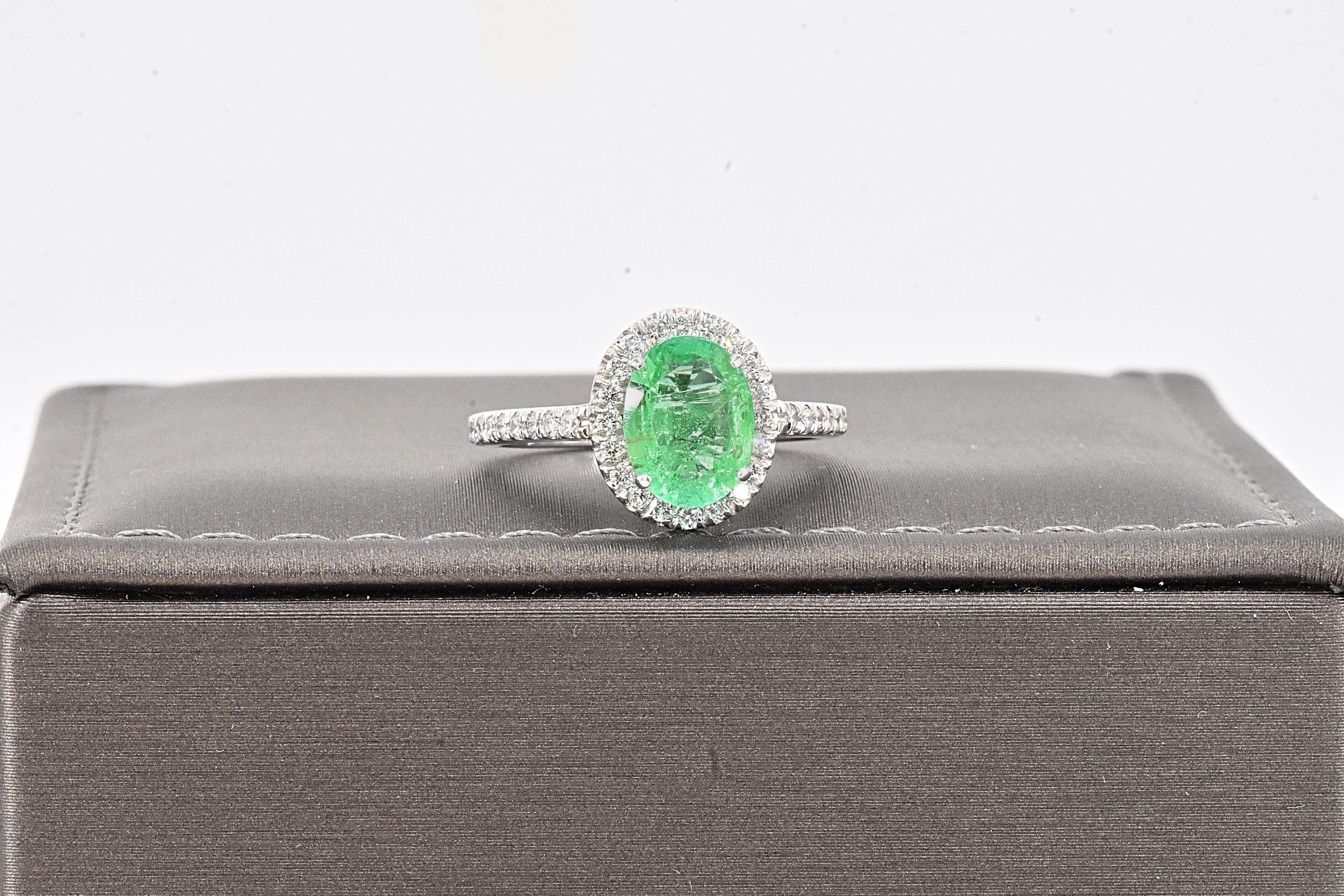 Ring - 1.47 ct Emerald - Diamond - Image 6 of 6