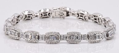 Bracelet - 7.42 ct Diamond