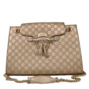 Gucci Guccisima Emily Large Leather Shoulder Bag